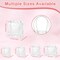 50 Pcs Clear Gift Bags with Handles - Transparent Reusable Tote Bags for Mother's Day, Boutique, Wedding, Birthday, Baby Shower Party (5.1 x 5.9 x 2.7 Inch)